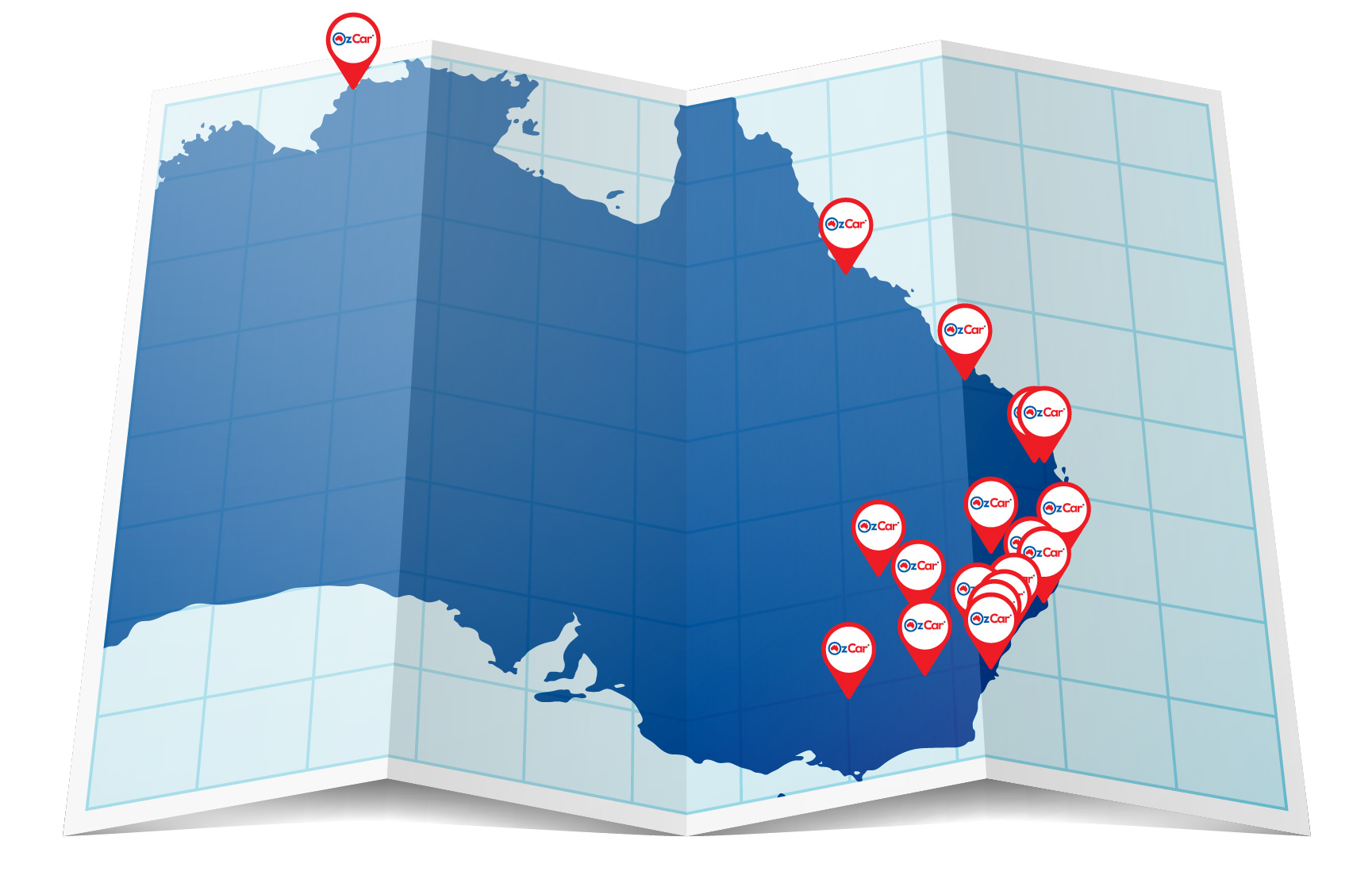 OzCar Dealership Map